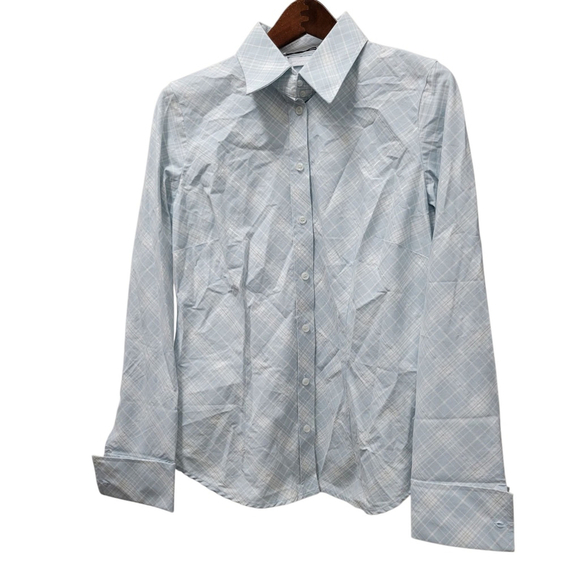 New York & Company Madison Long-Sleeves Stretch Button-Up Shirt Top Medium NWT - Picture 3 of 10